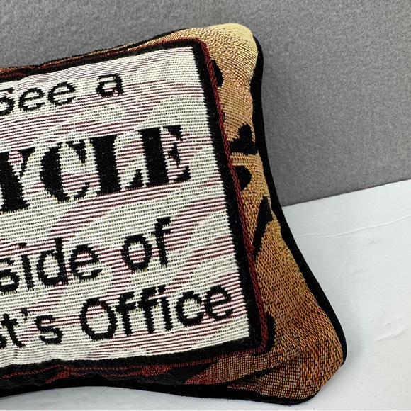 You Never See A Motorcycle Parked Outside Psychiatrist’s Office Tapestry Pillow - Picture 5 of 9